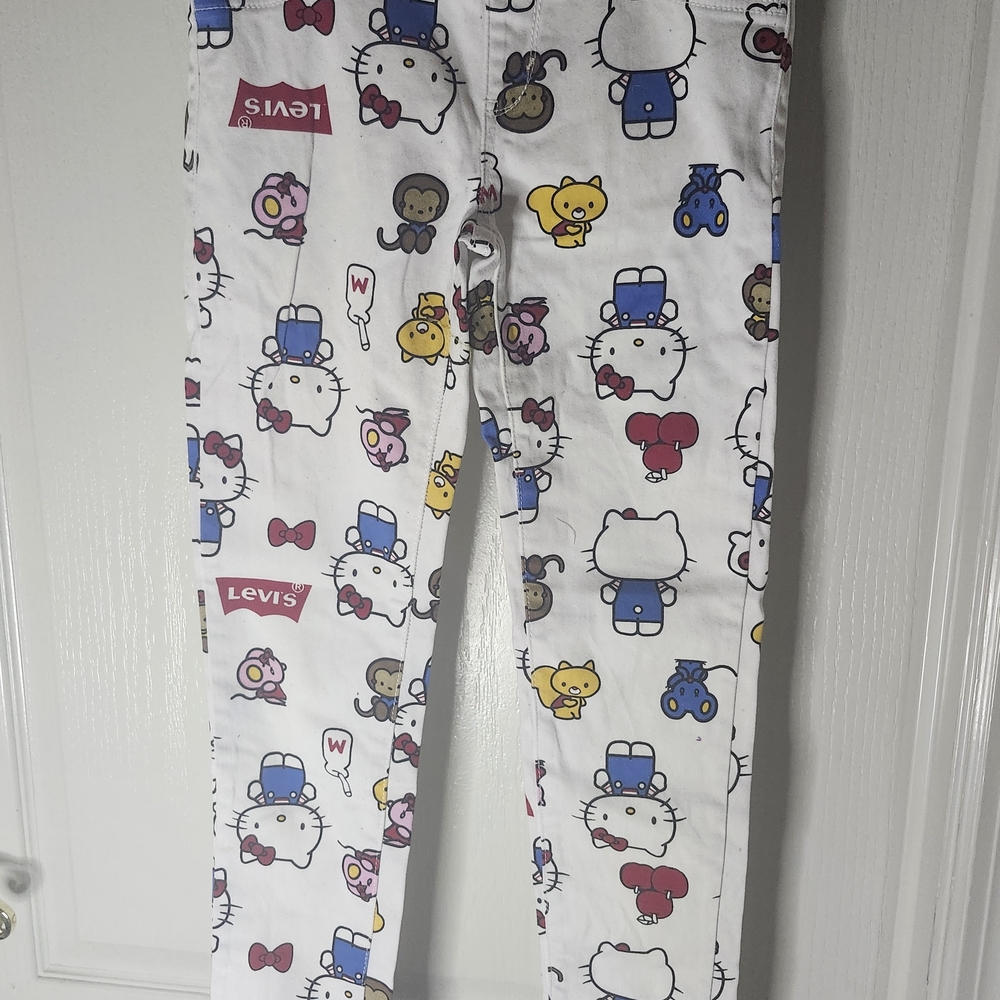Levi's Hello Kitty Print Pants Sz 10